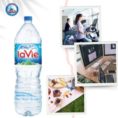 Nước khoáng Lavie 1.5L thùng 12 chai 3 Lavie 1.5ml phù hợp với hầu hết các hoạt động
