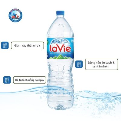 Nước khoáng Lavie 1.5L thùng 12 chai 2 Tính tiện dụng của Lavie 1.5ml