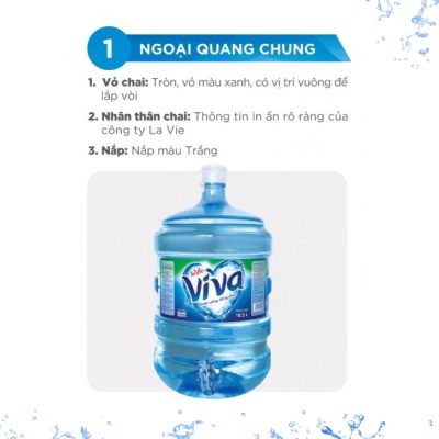 Nước Tinh Khiết LaVie Viva 18.5l (Bình Úp & Vòi) 7 cách nhận biết nước LaVie Viva 18.5l thật hình 1