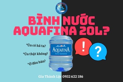 Bình nước Aquafina 20l có vòi