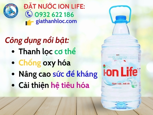 Các công dụng nổi bật của Ion Life 4.5L