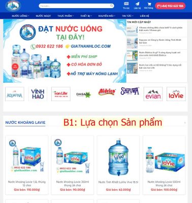 Các hình thức mua hàng 2 Vào web lựa chọn sản phẩm phù hợp