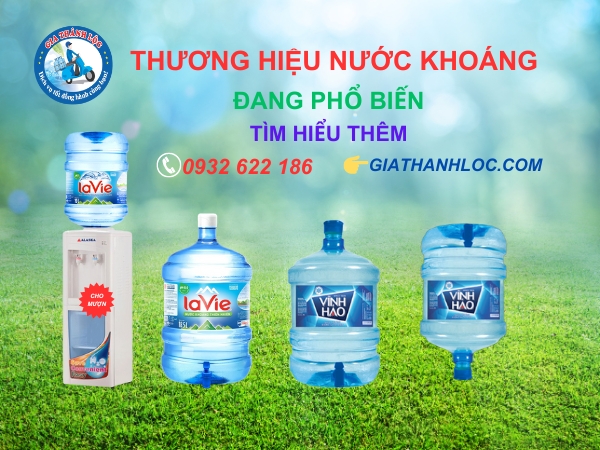 Bình nước 20 lít 4 Các thương hiệu nước khoáng 20 lít