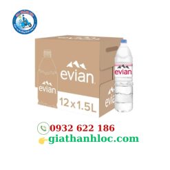 thùng nước khoáng evian 1.5l