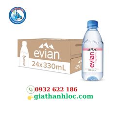 Thùng nước khoáng evian 330ml