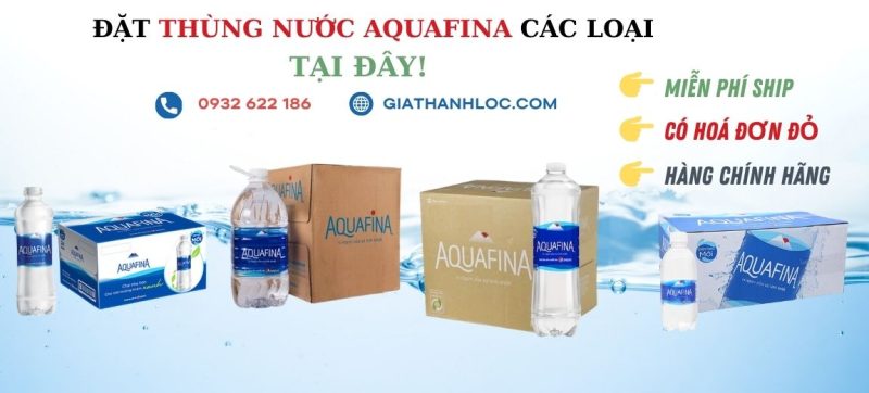 Thùng Nước Uống Đóng Chai (350ml – 500ml – 1.5L – 5L) 2 Thùng nước Aqua các loại tại Gia Thành Lộc