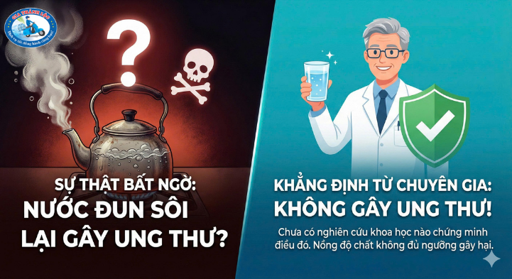 Nước đun sôi lại có gây ung thư không